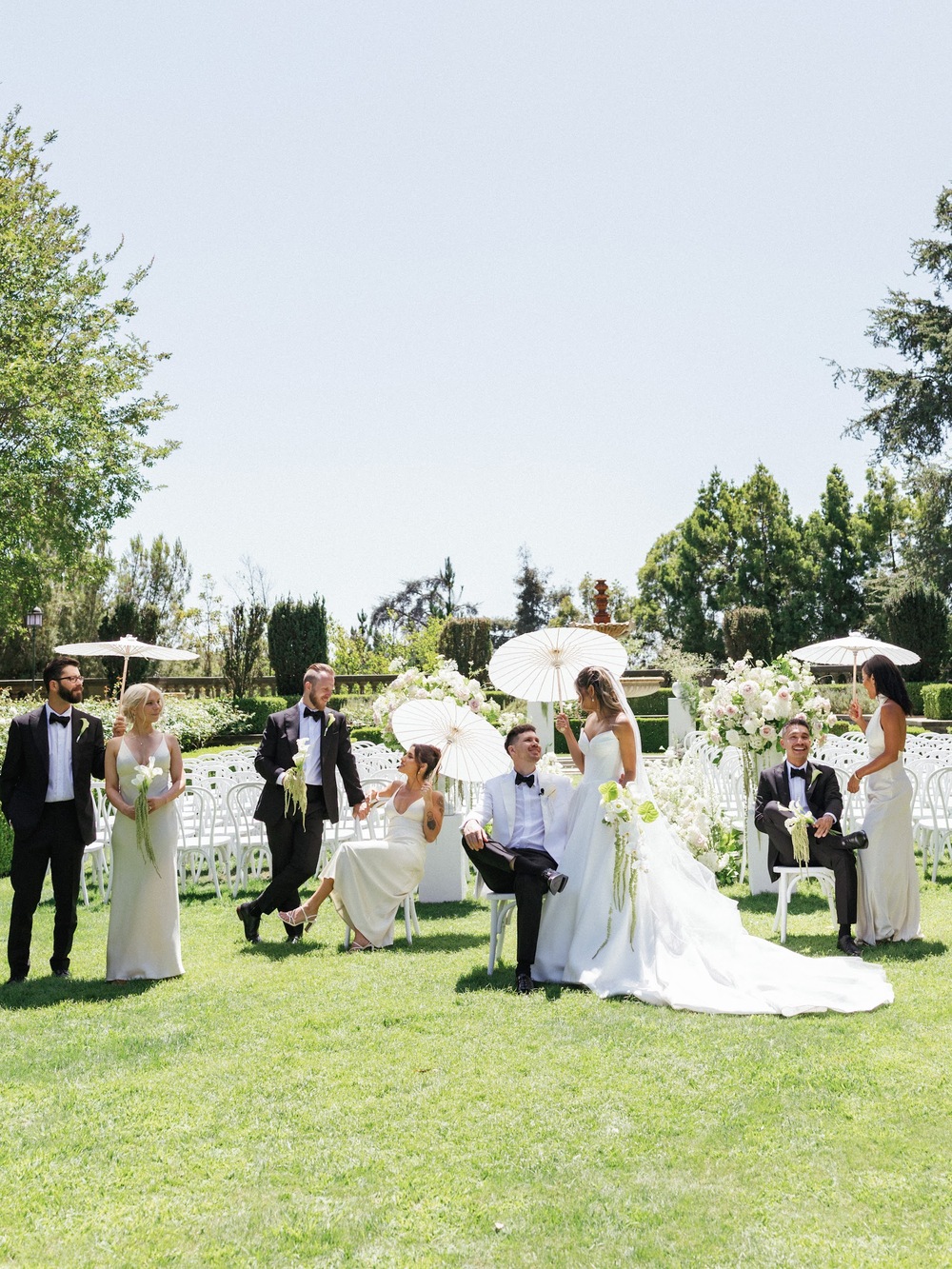 Ocean cliff wedding ceremony